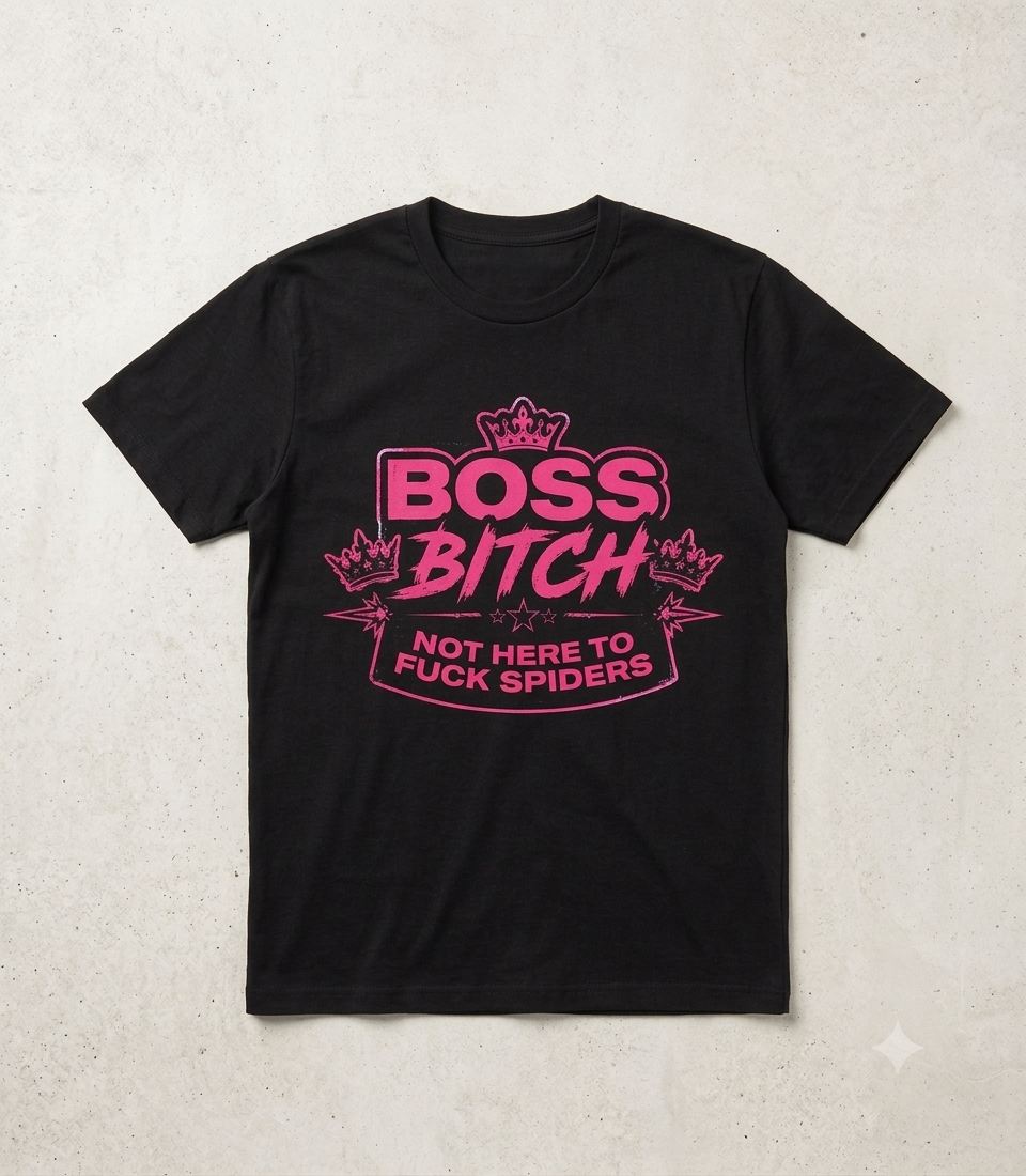 Not here to fuck spiders Tee